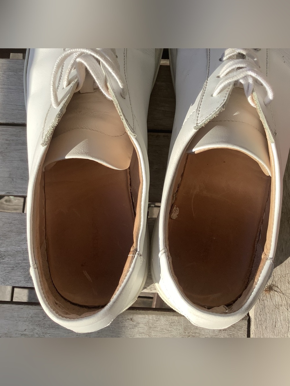 SuitSupply Trainer White Leather Casual Lace Up Sneaker - Men's Sz 10 (EU43) - Picture 6 of 8